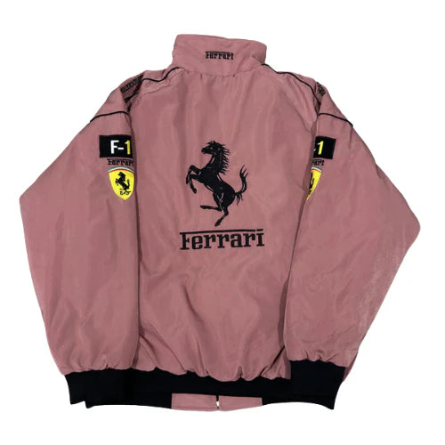 Ferrari F1 Vintage Racing Jacket - Muted Pink