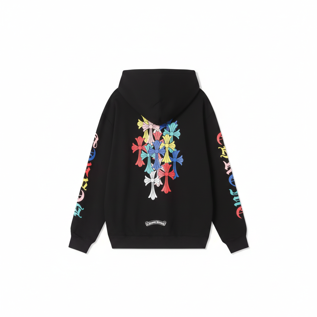 Chrome Hearts Floral Zip Up Hoodie