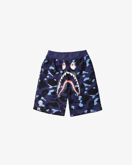 Bape Colour Camo Shark Beach Shorts