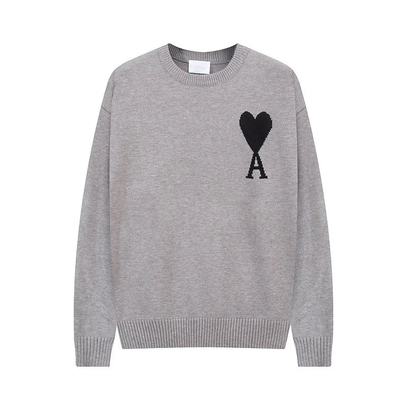 AMI PARIS HEART SWEATER