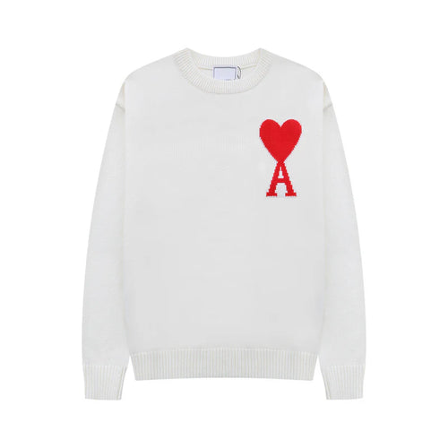 AMI PARIS HEART SWEATER